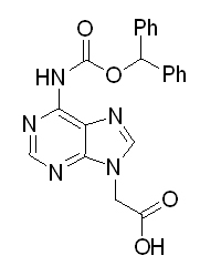 (6-Benzhydryloxycarbonylamino-purin-9-yl)-acetic acid